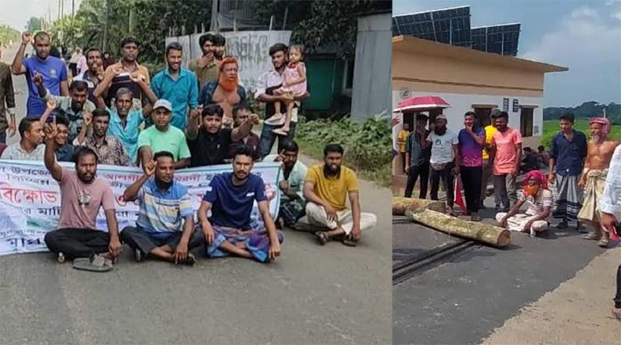 আসন পুনর্বিন্যাসের প্রতিবাদে ভাঙ্গায় রেলপথ অবরোধ, জাহানাবাদ এক্সপ্রেস আটকা