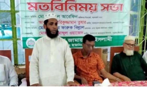 আশাশুনির ২১ মন্দির কমিটির সাথে ওসি ও জামায়াতের মতবিনিময়