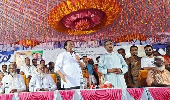 গফরগাঁওয়ে সংস্কৃতি প্রতিমন্ত্রীকে সংবর্ধনা