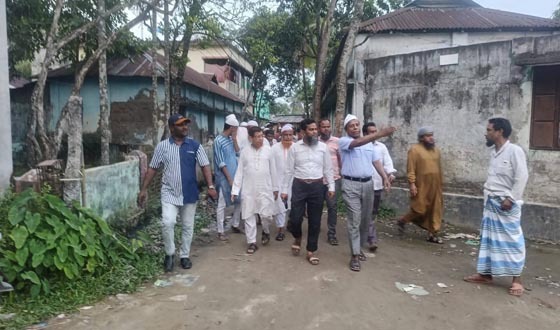 গফরগাঁওয়ে হোল্ডিং মালিকগনের সাথে নির্বাহী কর্মকর্তার মতবিনিময়