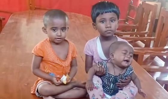 অভাবের তাড়নায় ৩ সন্তান রেখে মা উধাও