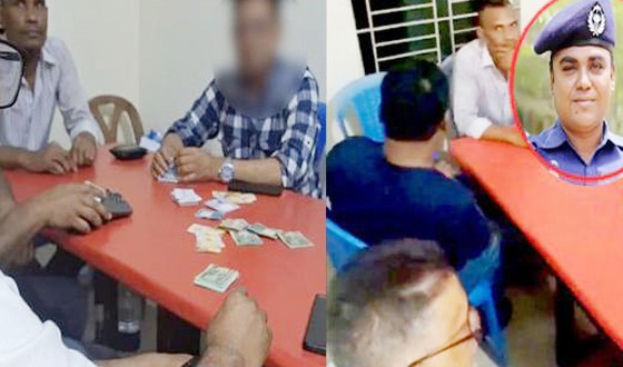 জুয়ার আসর ছেড়ে পালালেন পুলিশ ও শিক্ষক