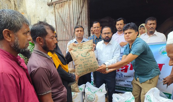 আমতলীতে ক্ষুদ্র ও প্রান্তিক কৃষক পেল সার ও বীজ