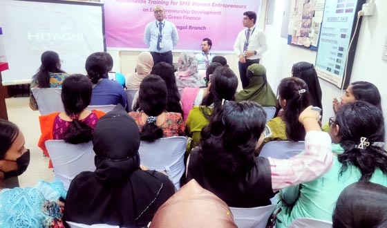 শ্রীমঙ্গলে নারী উদ্যোক্তা উন্নয়ন ও গ্রিন ফাইন্যান্স বিষয়ক ট্রেনিং