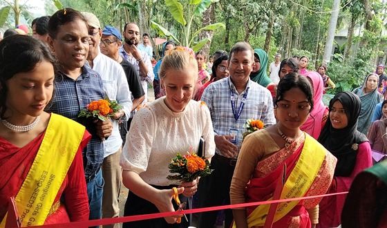 স্ট্রমি ফাউন্ডেশন নরওয়ের প্রতিনিধি দলের  ইএসডিও’র সীড্স কর্মসূচী পরিদর্শন