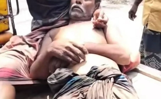 মোহনপুরে পেট্রোল পাম্পে তেল নিতে এসে কৃষকের  মৃত্যু