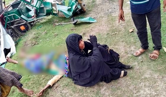 হিলিতে ট্রেনের ধাক্কায় ও অটোরিকশার চালকসহ আহত ৪