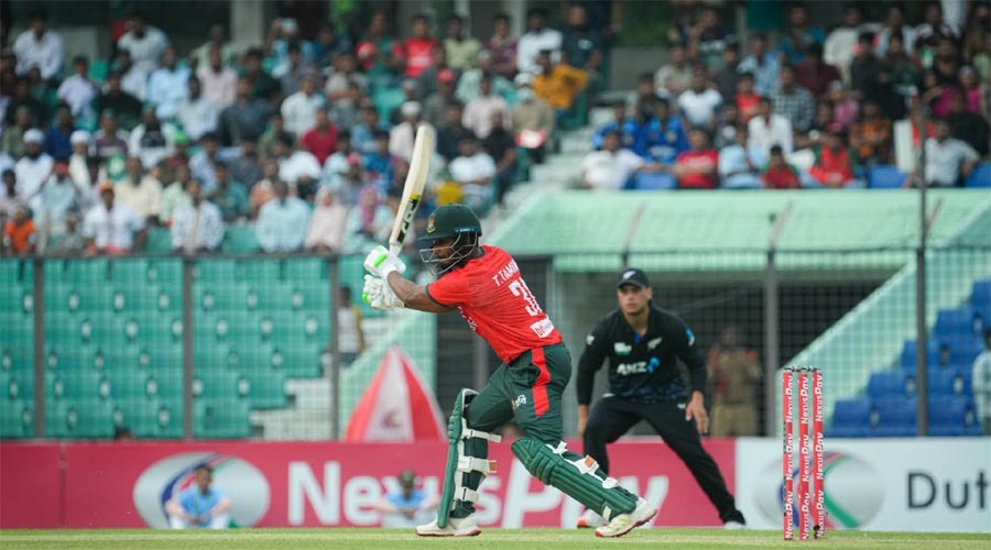 নিউজিল্যান্ডের বিপক্ষে রেকর্ড রান তাড়া করে দাপুটে জয় টাইগারদের