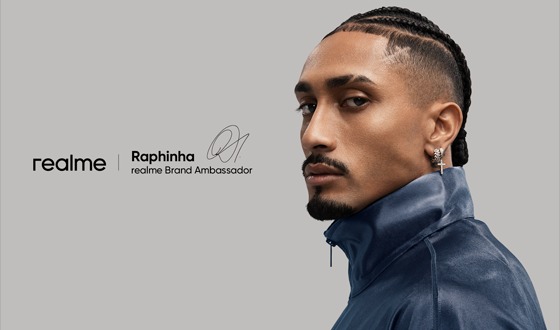 রিয়েলমির গ্লোবাল ব্র্যান্ড অ্যাম্বাসেডর হলেন ফুটবল তারকা রাফিনহা