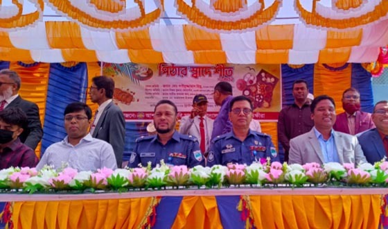 আশাশুনি সরকারি হাই স্কুলে পিঠা উৎসব