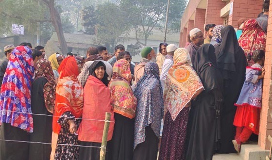 শেরপুরের ২টি সংসদীয় আসনে ভোট গ্রহণ চলছে