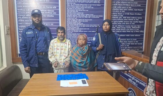 লালপুরে ৪ হাজার ৮০০ পিস ইয়াবাসহ স্বামী-স্ত্রী আটক
