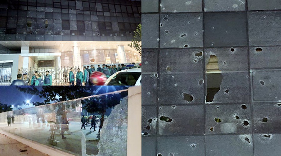 এনইআইআর বাতিলের দাবিতে বিটিআরসি ভবনে ভাঙচুর, আটক ২৬