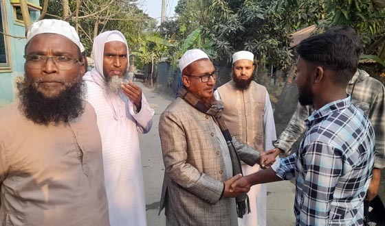 বরিশাল-৩ আসনে সিরাজুল ইসলামের গণসংযোগ