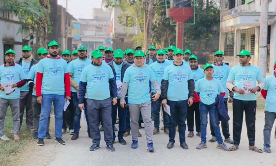 গণভোট প্রচারণায় ভবানীগঞ্জে মিনি ম্যারাথন অনুষ্ঠিত