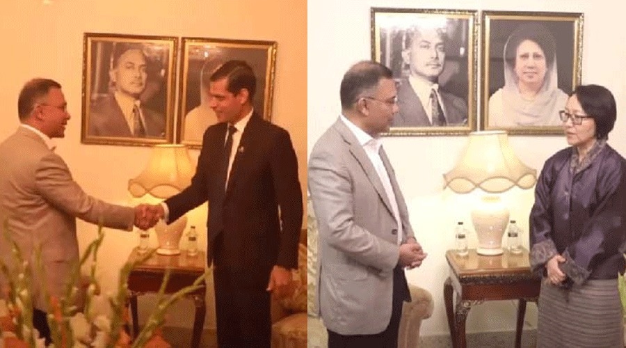 তারেক রহমানের সঙ্গে সাক্ষাৎ করেছেন নেপাল ও ভুটানের রাষ্ট্রদূত