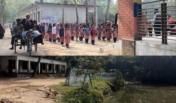 বিদ্যালয়ে নিরাপত্তা ঝুঁকি, সীমানা প্রাচীর নির্মাণের দাবি