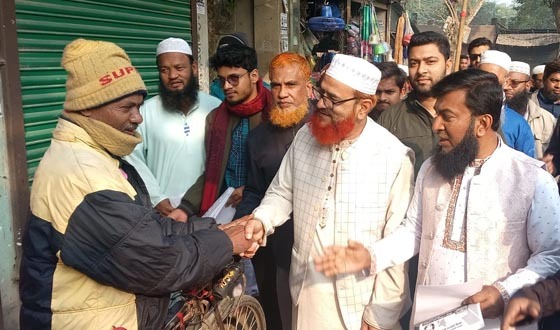 চাঁদপুর- ৩ বিষ্ণুপুরে দাঁড়িপাল্লা প্রতীকে গণসংযোগ