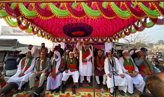 চৌগাছায় নির্বাচনী প্রচার উদ্বোধন উপলক্ষে গণমিছিল