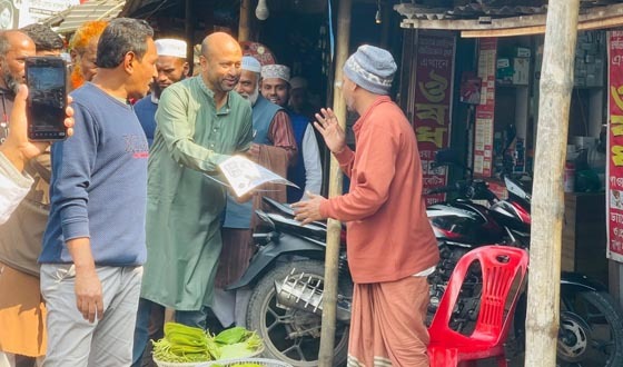 বরিশাল-৩ আসনে ব্যারিস্টার ফুয়াদের গণসংযোগ