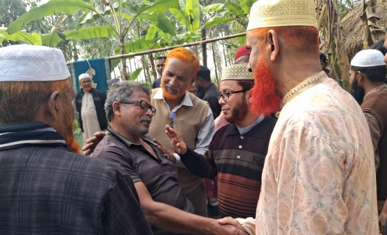 বাগমারায় আব্দুল বারীর দাঁড়িপাল্লায় ভোট চেয়ে গণসংযোগ