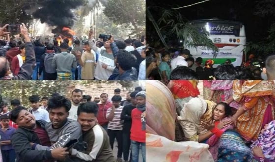 ভাঙ্গা-বরিশাল মহাসড়ক ৬ লাইনের কাজ বাস্তবায়নের দাবী