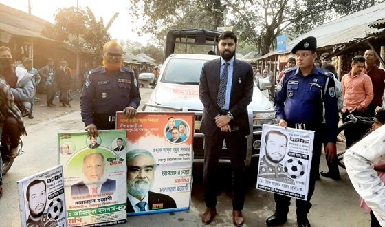সৈয়দপুরে নির্বাচনি আচরণবিধি লঙ্ঘন রোধে ভ্রাম্যমাণ আদালত