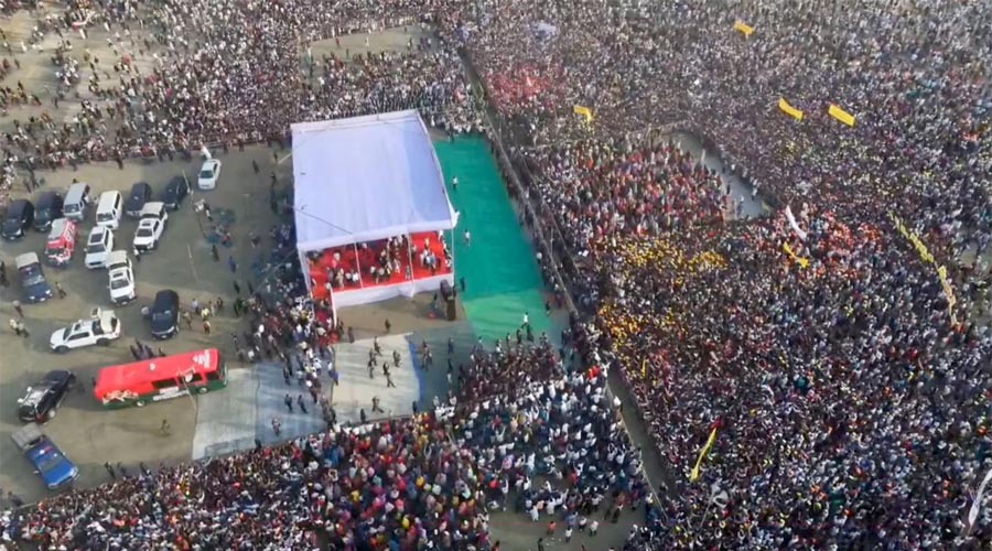 ময়মনসিংহে তারেক রহমানের জনসভা, নেতা–কর্মীদের উৎসাহী উপস্থিতি