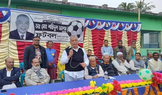 সাতক্ষীরা-৩ আসনের স্বতন্ত্র প্রার্থীর ফুটবল প্রতীকের জনসভা