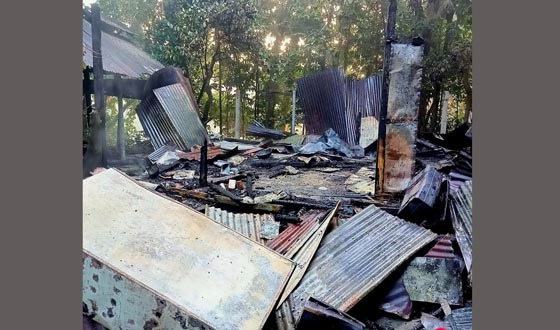 সেনবাগে অগ্নিকান্ডে ২টি ঘর পুড়ে ছাঁই