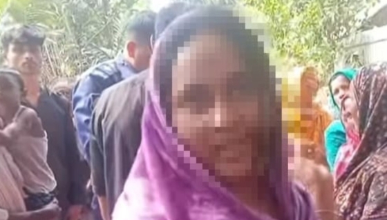 ভূরুঙ্গামারীতে স্ত্রীর স্বীকৃতির দাবিতে সেনা সদস্যের বাড়িতে যুবতীর অনশন