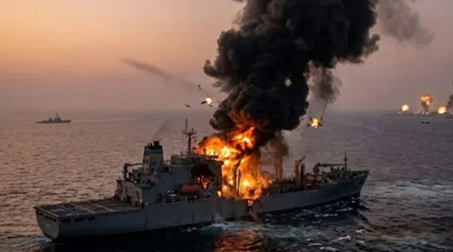 মার্কিন হামলায় ইরানের যুদ্ধজাহাজডুবি, নিহত অন্তত ৮০