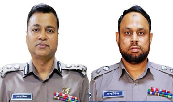 বরিশালে পুলিশের শীর্ষ পদে দুইজন মোস্তাফিজুর রহমান