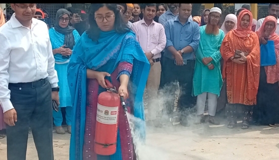 কাপাসিয়ায় জাতীয় দুর্যোগ প্রস্তুতি দিবসে মহড়া