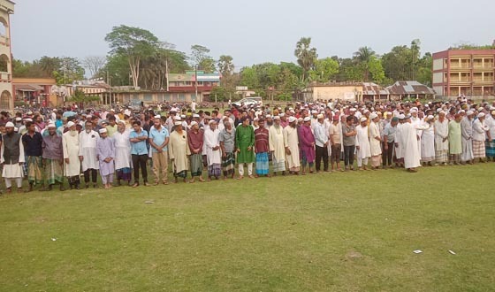 শ্রমিকলীগ নেতা ও ব্যবসায়ী সোহাগের জানাজা সম্পন্ন