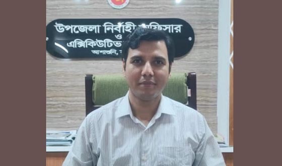 আশাশুনিতে নবাগত ইউএনও সুজন দাশ গুপ্তের যোগদান