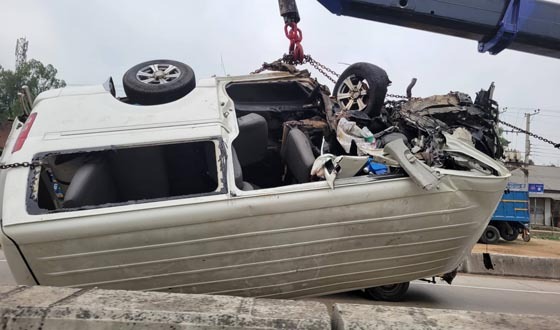 বগুড়ায় মাইক্রোবাসের গ্যাস সিলিন্ডার বিস্ফোরণে নিহত ৩, আহত ৯