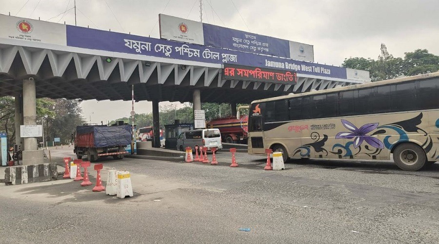 যমুনা সেতুতে যানজট, একমুখী করে যান চলাচল নিয়ন্ত্রণ