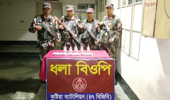 গাংনী সীমান্তে ৬ লাখ টাকা মূল্যের মাদক ও ঔষধ উদ্ধার