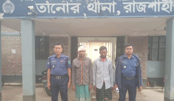 তানোরে কারখানায় চুরি হওয়া মালামাল উদ্ধার, দুই চোর আটক