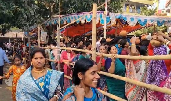 রাম নবমীতে ঠাকুরমান্দার রঘুনাথ জিউ মন্দিরে ভক্তদের ঢল