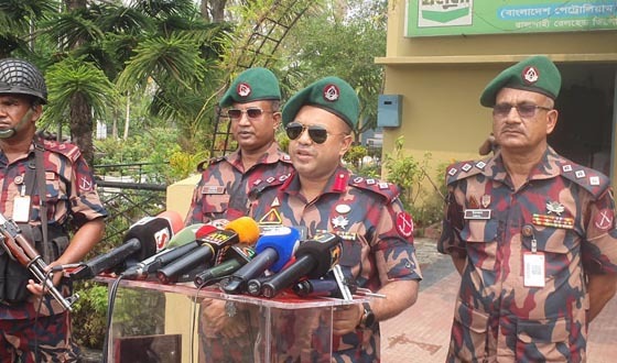 রাজশাহীতে তেল মজুদ ও পাচার রোধে বিজিবির কড়া নজরাদি