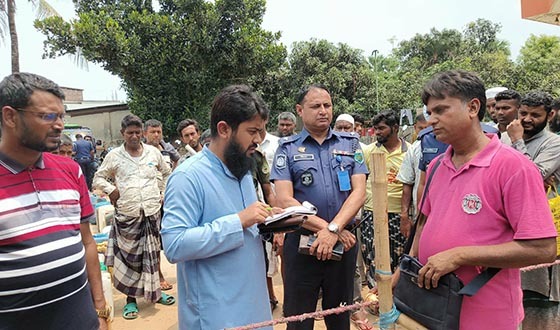 পোরশায় নাহার ফিলিং স্টেশনকে বিশ হাজার টাকা জরিমানা
