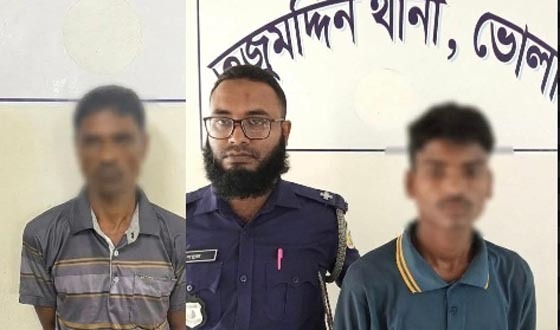 তজুমদ্দিনে দুর্র্ধর্ষ চুরি ও বৃদ্ধ হত্যাকাণ্ডের রহস্য উদ্ঘাটন, গ্রেফতার ২